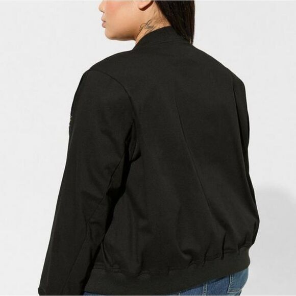 Torrid Stretch Twill BOMBER JACKET NWT - Picture 4 of 6